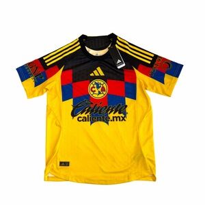 Adidas Club America 2025/26 Home Jersey Player Edition Sz S Slim Fit Yellow NWD